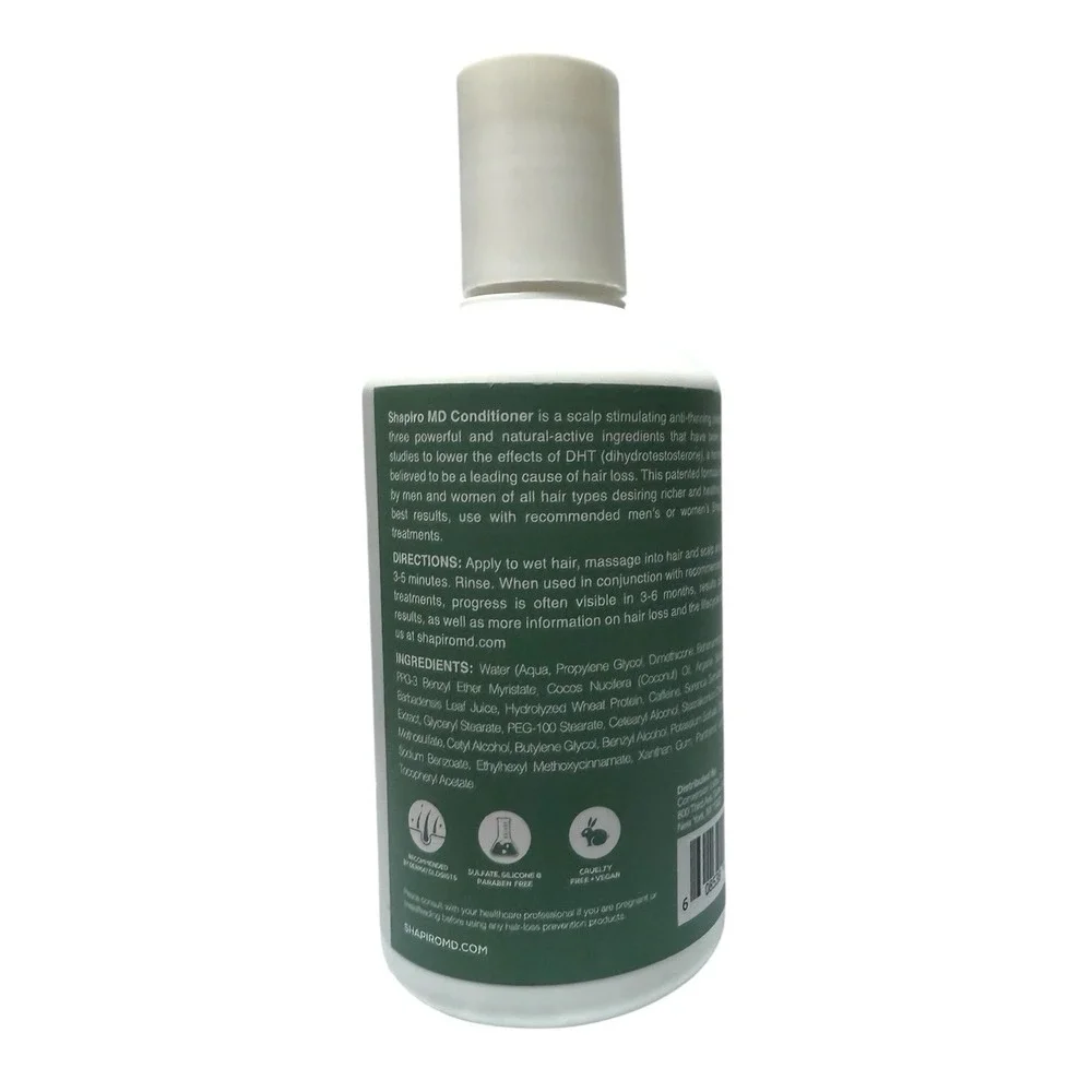 Shapiro MD CONDITIONER 8 Fl Oz DHT Blocking Vegan Sulfate Free New Sealed USA